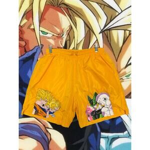 Yellow Dragon ball z swim shorts